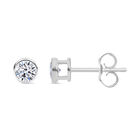 LUXURIANT DIAMOND - Lab Grown Diamant VS-GH Ohrringe 925 Silber platiniert ca. 0,33 ct.