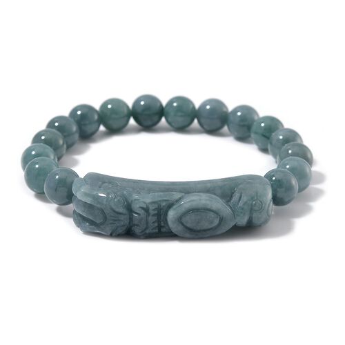 EXTREM SELTEN - Natürlicher Olmek Jadeit Armband Flexibel cm ca. 200.00 ct image number 0