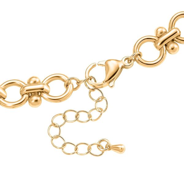 Simulierte Mehrfarbige Bernstein Halskette ca. 50 cm + 5 cm Extender, goldfarben image number 6