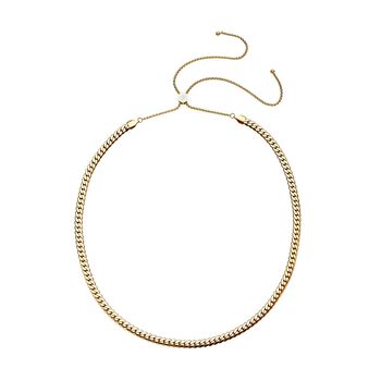 Panzerkette, ca. 45 cm, 316L Edelstahl Goldfarben ca. 25,50g