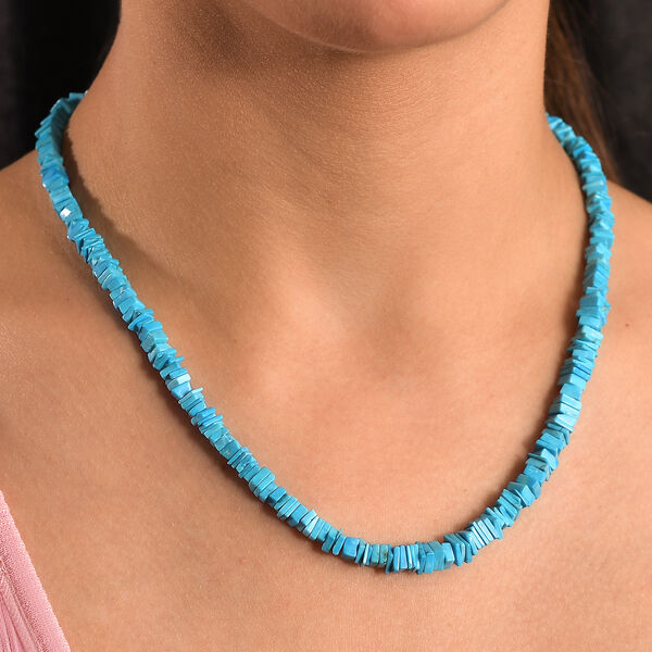 T&uuml;rkis Halskette, 45 cm - 100 ct. image number 3