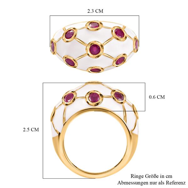 Emaillierter, afrikanischer Rubin-Ring - 1,69 ct. image number 7