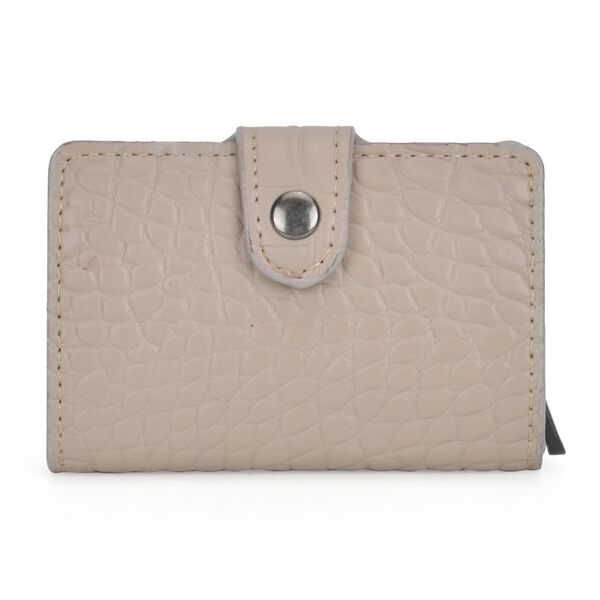 Kompakter Kartenhalter mit RFID-Schutz, beige image number 0