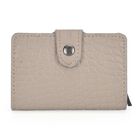 Portemonnaie im PU-Kroko-Design mit RFID-Schutz - Minimalistisches Bifold Wallet,, 6,8x10x1,2 cm