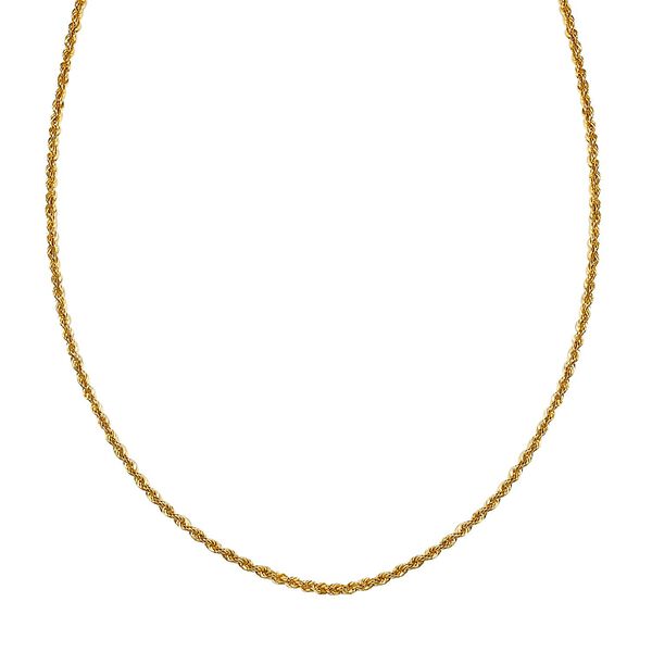 Kordelkette 45cm in 916 Gelbgold image number 5