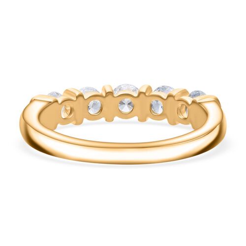 LUXURIANT DIAMOND - Lab Grown Diamant SI-GH SGL zertifiziert Ring 925 Silber Gelbgold Vermeil (Größe 21.00) ca. 0.50 ct image number 4