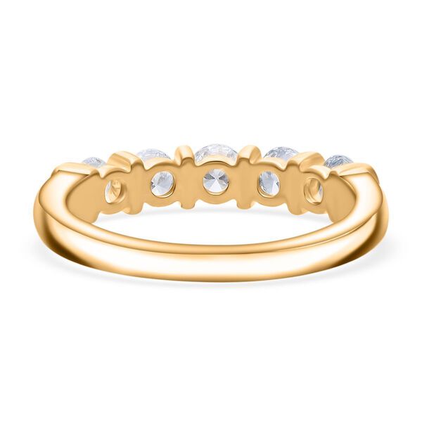 LUXURIANT DIAMOND - Lab Grown Diamant SI-GH SGL zertifiziert Ring 925 Silber Gelbgold Vermeil (Größe 21.00) ca. 0.50 ct image number 4