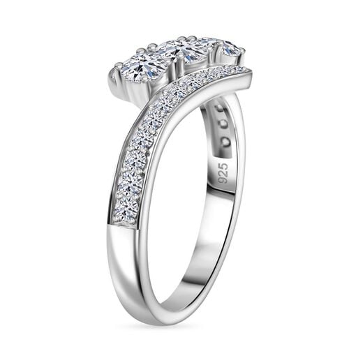 Lab Grown Diamant SI Ring 925 Silber rhodiniert (Größe 20.00) ca. 1,00 ct image number 4