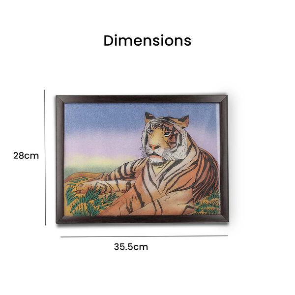 Handgefertigte Edelstein Tiger-Malerei image number 7