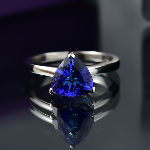 AAAA Tansanit Ring 950 Platin (Größe 18.00) ca. 2,28 ct image number 1
