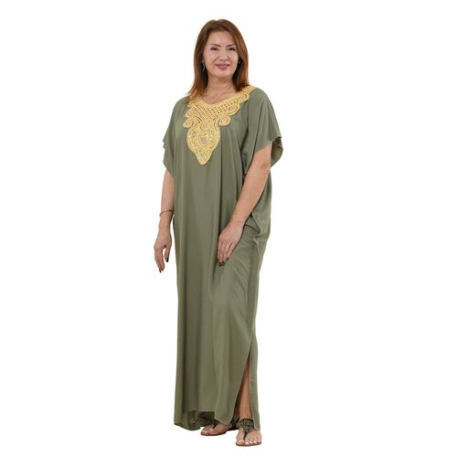 TAMSY elegantes Kleid, One Size, Grün image number 0
