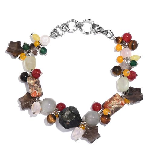 Multi-Edelstein-Armband, 18,5 cm - 118,70 ct. image number 0