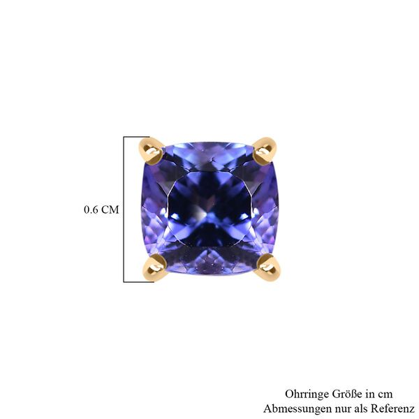 AAA Tansanit Ohrringe in 585 Gold - 1,95 ct. image number 5