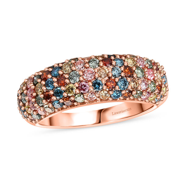 LUXURIANT SGL zertifizierter SI mehrfarbiger Labor Diamant Ring - 1,50 ct. image number 3