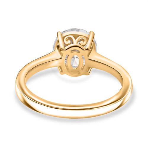 D’Joy Moissanit Ring, 925 Silber 750 Gelbgold Vermeil - 1,80 ct. image number 5