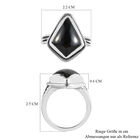 Schwarzer Spinell-Ring, 925 Silber  ca. 6,95 ct image number 6