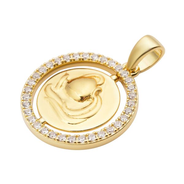 Weißer Zirkon Wassermann-Anhänger - 0,64 ct. image number 3