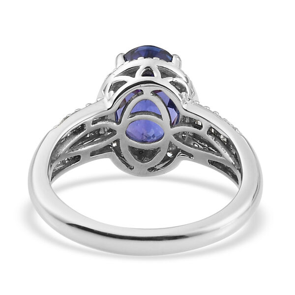 RHAPSODY AAAA Tansanit und VS EF Diamant Ring in 950 Platin - 3,78 ct. image number 8