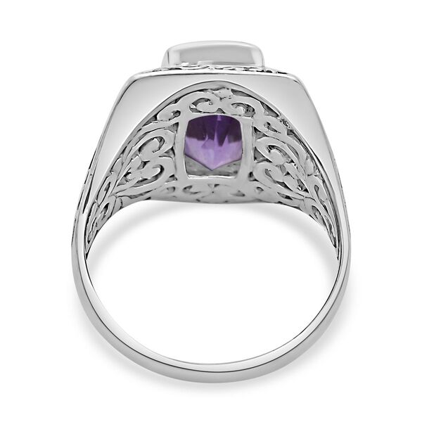 Royal Bali - Rose De France Amethyst Ring, 925 Silber (Gr&ouml;&szlig;e 19.00) ca. 8.36 ct image number 4