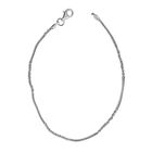 Italianisches alternierendes Margarita-Armband, ca. 19 cm, 925 Silber