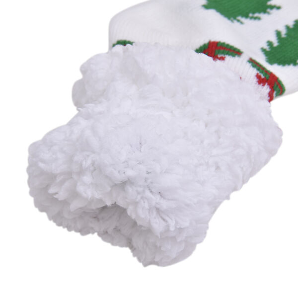 2er-Set W&auml;rmflasche mit Pl&uuml;schbezug, 2000ml und 1 Paar rutschfeste Haus Socken mit Sherpa Futter, Einheitsgr&ouml;&szlig;e 18x32 cm&nbsp; image number 3