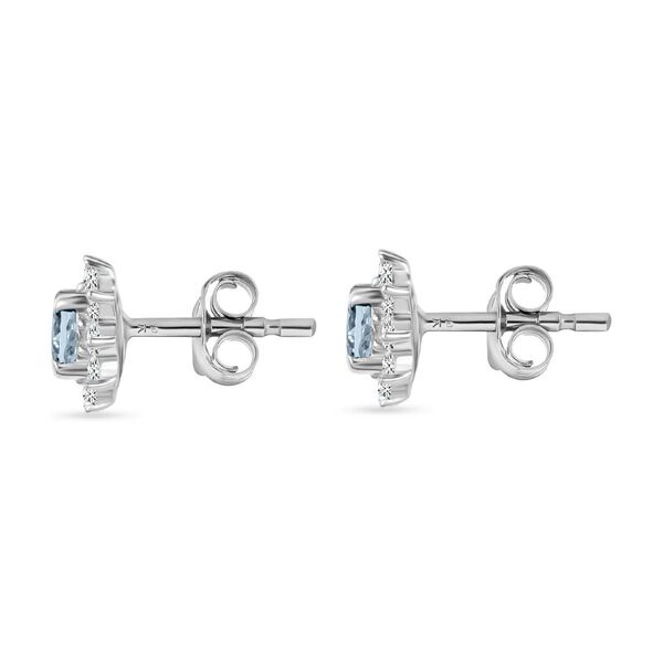 Sternchen Espirito Santo Aquamarin und Zirkon Ohrstecker image number 8