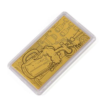 999er Gold-Barren mit Brauereimotiv