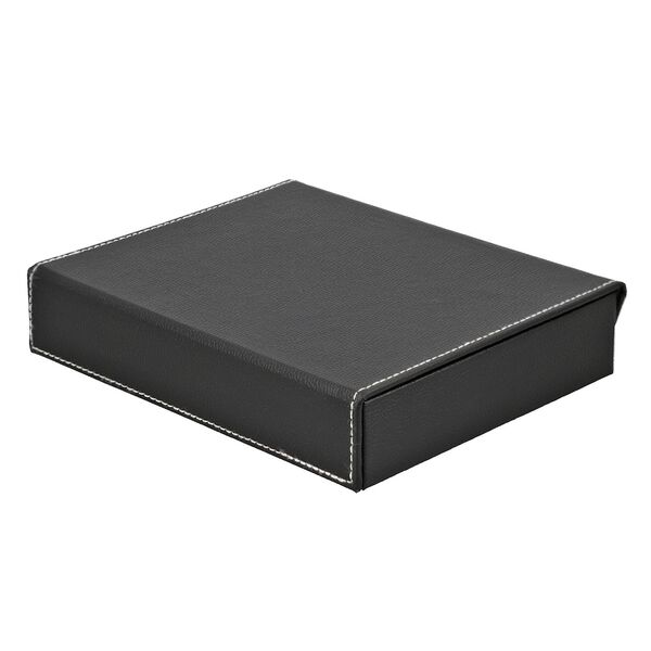 &Ouml;ko-Kunstleder-Ring-Organizer mit Rollenablage, schwarz image number 3