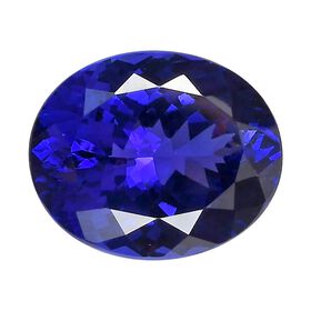 AAAA Tansanit ungefasster Edelstein, Oval- und Facettenschliff - 24,92 ct.