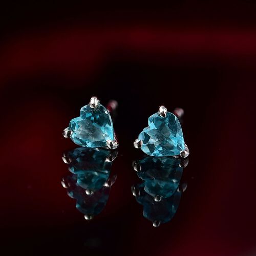 D’joy AA Betroka Blauer Apatit Ohrringe 925 Silber rhodiniert ca. 0.89 ct image number 1