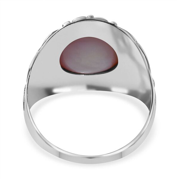 Rosa Mabe Perle (10 mm) Ring 925 Silber (Gr&ouml;&szlig;e 16.00) image number 4