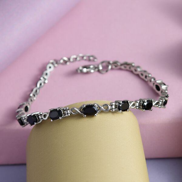 Schwarzer Spinell, 19 cm Armband- 5,27 Ct. image number 2