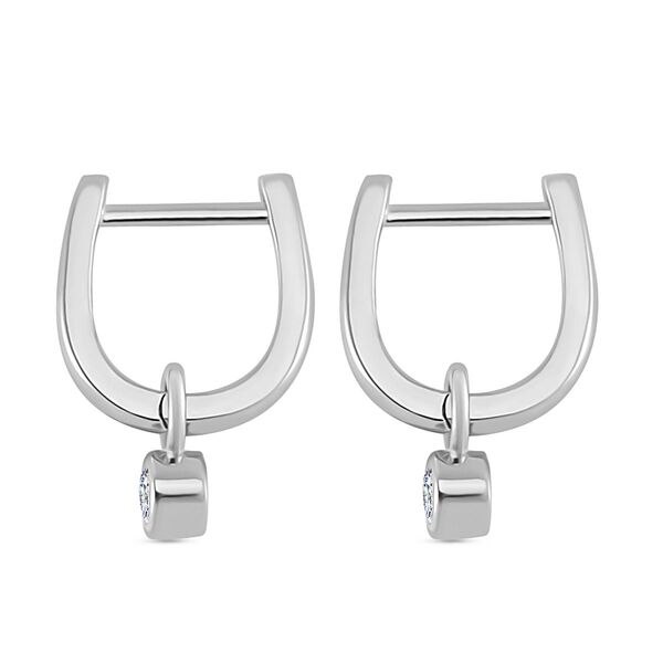 Moissanit Ohrringe, 925 Silber rhodiniert - 0,22 ct. image number 4