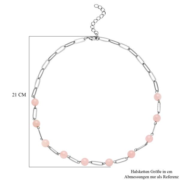 Rosenquarz-Halskette, 45 cm - 40 ct. image number 5