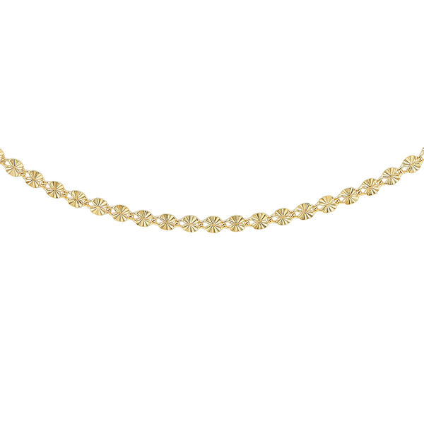Starburst Kette in 375 Gold, 45 cm