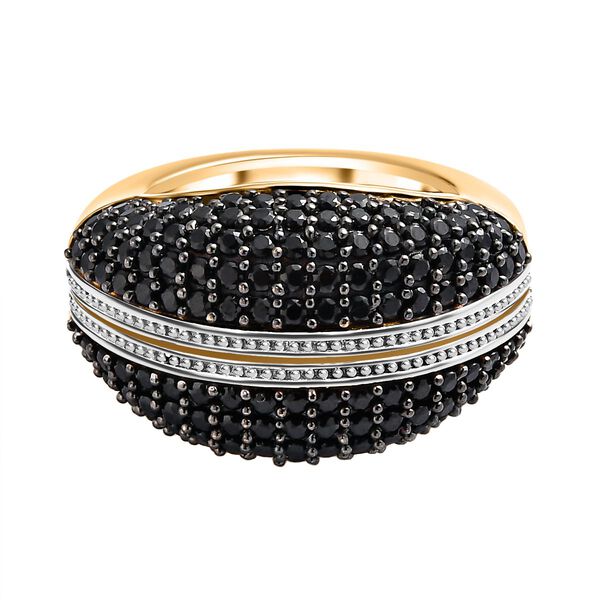 GP Italianische Garten Kollektion - Rhodolith Granat Ring, 925 Silber Gelbgold Vermeil (Gr&ouml;&szlig;e 17.00) ca. 7.46 ct