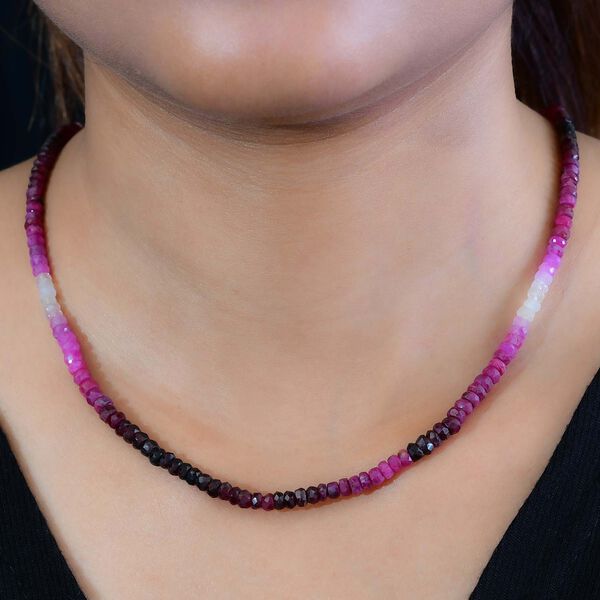 König der Edelsteine- afrikanische Rubin-Halskette- 65ct. image number 3