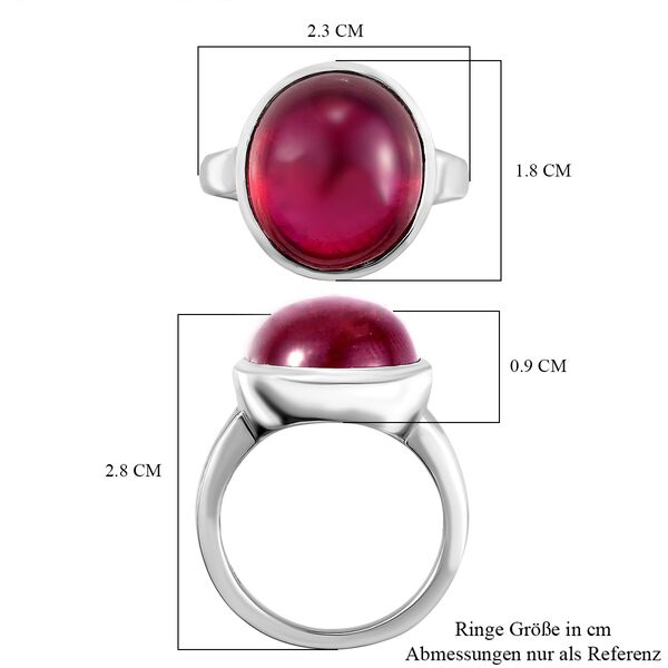 Afrikanischer Rubin-Ring, 925 Silber platiniert  ca. 21,06 ct image number 7