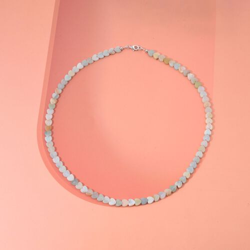 Amazonit Halskette ca. 45 cm 925 Silber ca. 66,25 ct. image number 1