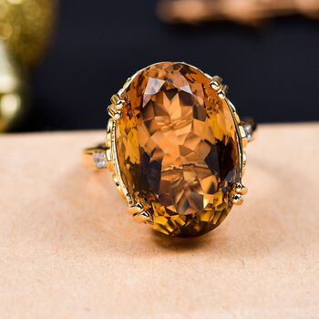 Afrikanischer Amethyst und Zirkon Ring - 20,97 ct.