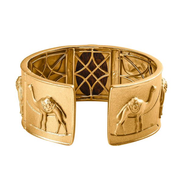 Skript Stein Armreif mit Kamelmotiven, 19 cm - 32,63 ct. image number 5