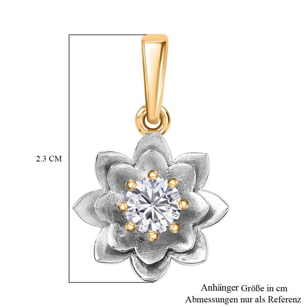 D&rsquo;Joy Moissanit zweifarbiger Anh&auml;nger - 0,43 ct. image number 6