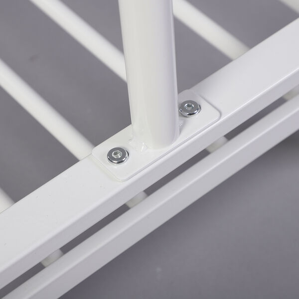 Kleiderständer, Größe: 115,5x40x145 cm, Weiß  image number 4