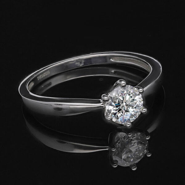 LUXORO SI-GH Labor Diamant Ring in 585 Wei&szlig;gold - 1 ct. image number 3