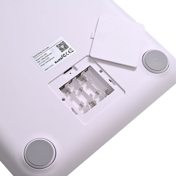 Intelligente K&ouml;rperfettwaage mit Griff, ITO-Design, geh&auml;rtetes Glas,30&times;30&times;2,6cm, Wei&szlig; image number 6