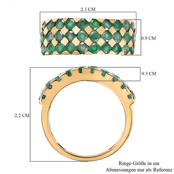 AA Grandidierit Ring, 925 Silber Gelbgold Vermeil (Größe 17.00) ca. 2.22 ct image number 7