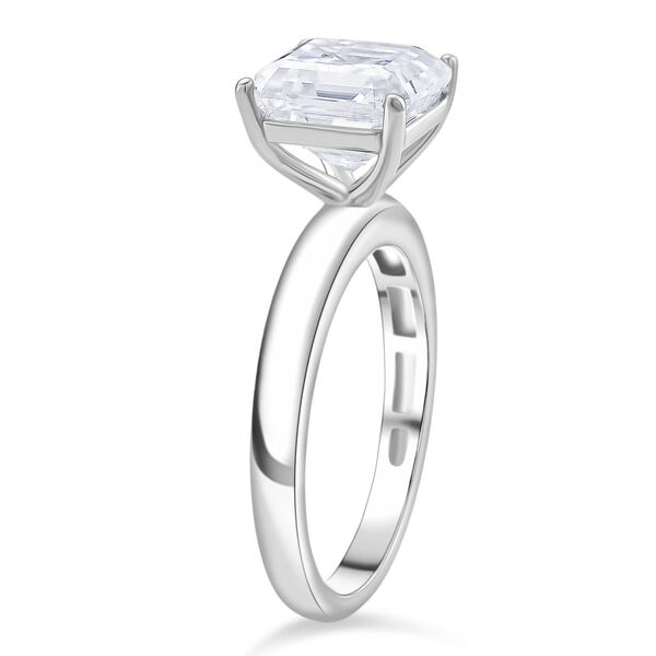 RADIANTA GRA zertifiziert Moissanit (D-VVS) Ring 925 Silber rhodiniert (Gr&ouml;&szlig;e 16.00) ca. 3.00 ct image number 5