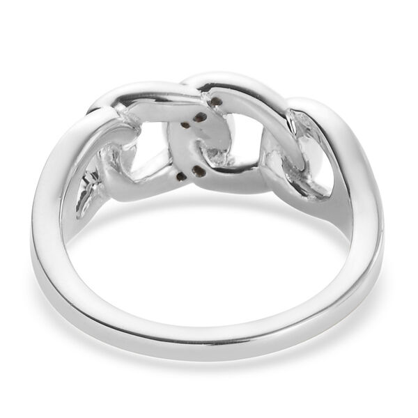 Diamant Ring 925 Silber platiniert  ca. 0,05 ct image number 6