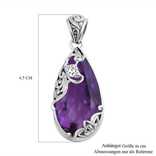 Royal Bali - Rose De France Amethyst Anh&auml;nger, 925 Silber, ca. 30.50 ct image number 5