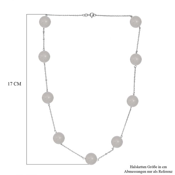 Grüne Quarz-Halskette, 50 cm -25 ct. image number 6